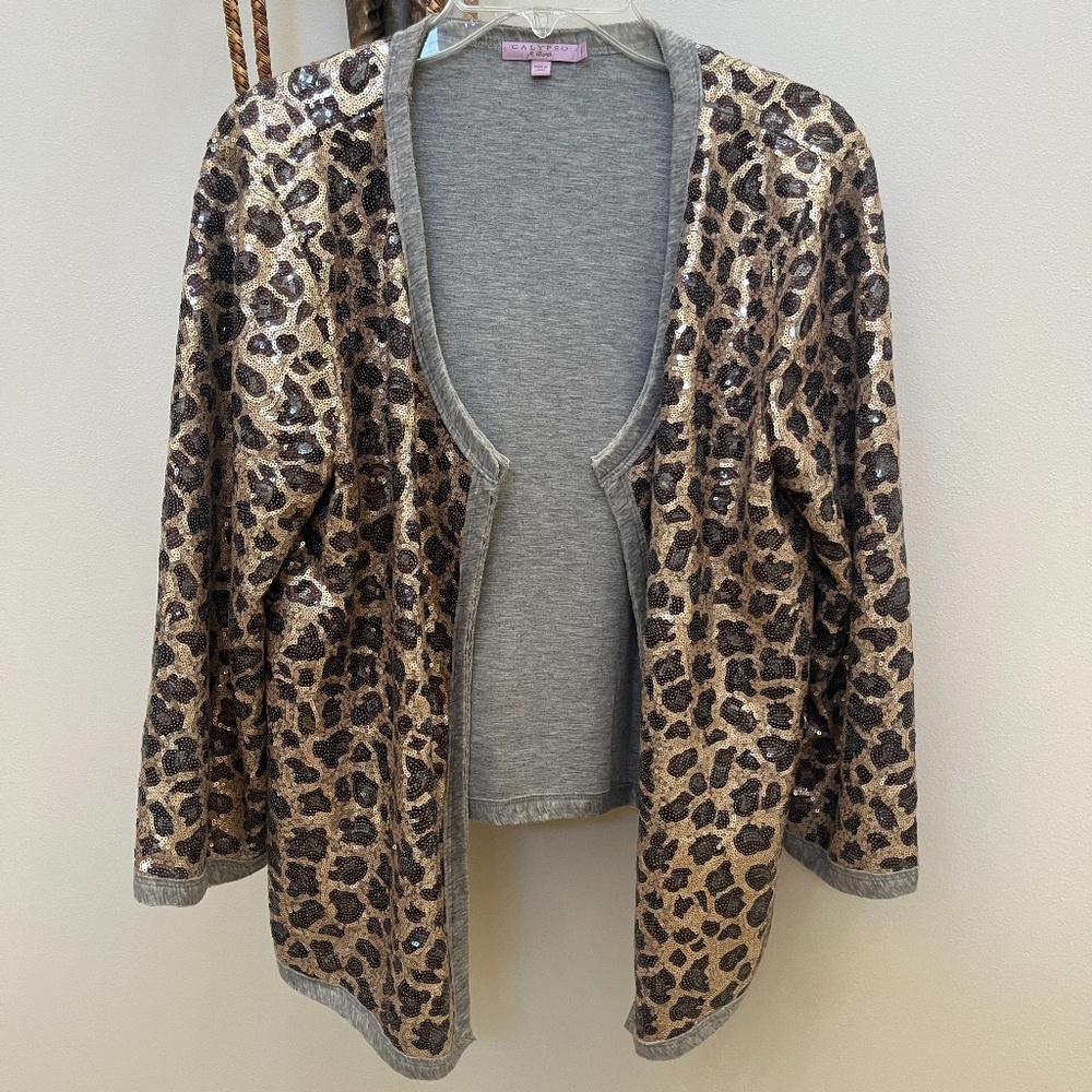 Calypso St Barth Sequined Evening Jacket Size M - Picture 7 of 7